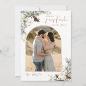 Carte de Noël avec Arc Photo Spruce & Pine Cones (Devant)