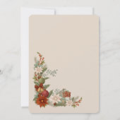 carte de Noël avec bébé Jésus dans une mangeoire (Dos)