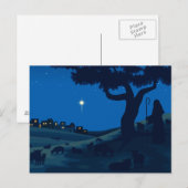 Carte de Noël avec Berger (Devant / Derrière)