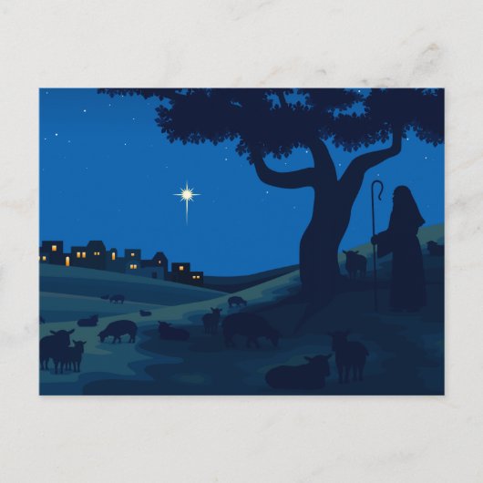 Carte de Noël avec Berger (Devant)
