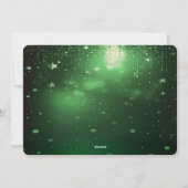 Carte de Noël avec bougies vertes (Dos)