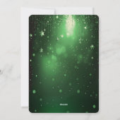 Carte de Noël avec bougies vertes (Dos)