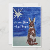 Carte de Noël avec Bunny (Devant)