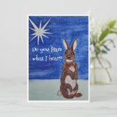 Carte de Noël avec Bunny (Debout devant)