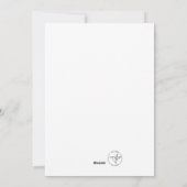 Carte de Noël avec Bunny (Dos)