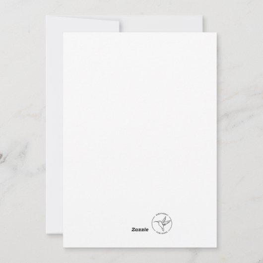 Carte de Noël avec Bunny (Dos)