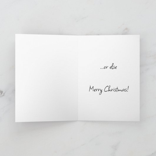 Carte de Noël avec charmant chat tabby (Intérieur)