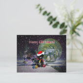 Carte de Noël avec chat (Debout devant)