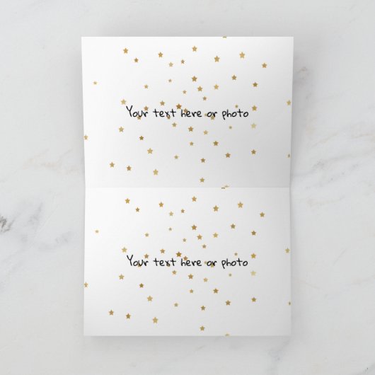 Carte de Noël avec chat noir (Intérieur)