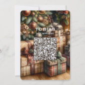 Carte de Noël avec code QR pour calendrier 2027 (Devant)