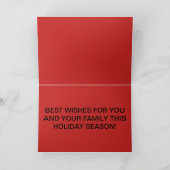 Carte de Noël avec colibri (Intérieur)