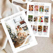 Carte de Noël avec collage de photo de famille Que