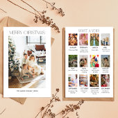 Carte de Noël avec collage de photo de famille Que