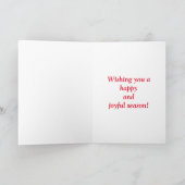 Carte de Noël avec conception d'arbre de Noël à ru (Intérieur)