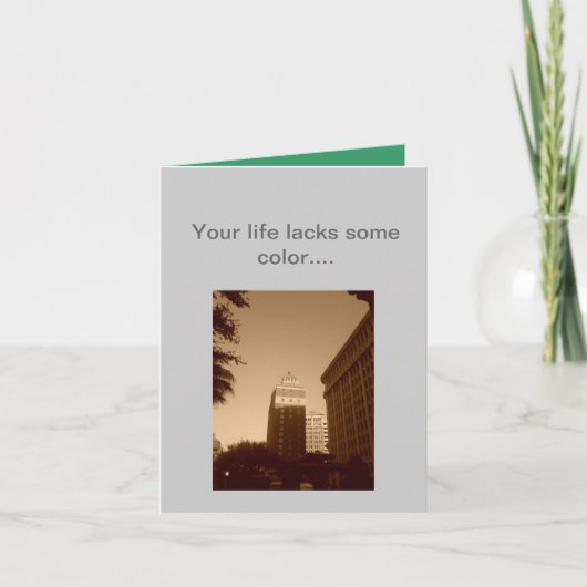 Carte de Noël avec couleur (Devant)