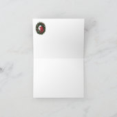 Carte de Noël avec couronne de dragon (Intérieur)