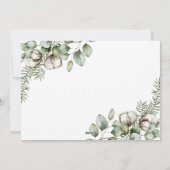 Carte de Noël avec décorations de Noël de la ferme (Dos)