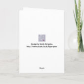 Carte de Noël avec design floral décoratif (Dos)