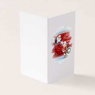 Carte de Noël avec dessin animé Snow Maiden - Post