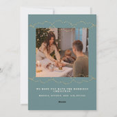 Carte de Noël avec éclairage doré et flou (Dos)