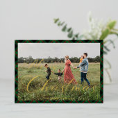 Carte de Noël avec écriture Joyeux Noël sur fond à (Debout devant)