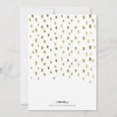 Carte de Noël avec effet feuille d'or (Dos)