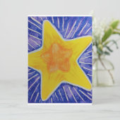 Carte de Noël avec étoile (Debout devant)