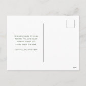 Carte de Noël avec feuillage et baies pour photo (Dos)