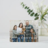 Carte de Noël avec gelée blanche Photo adorable (Debout devant)