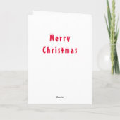 Carte de Noël avec Gnome Mignon (Dos)