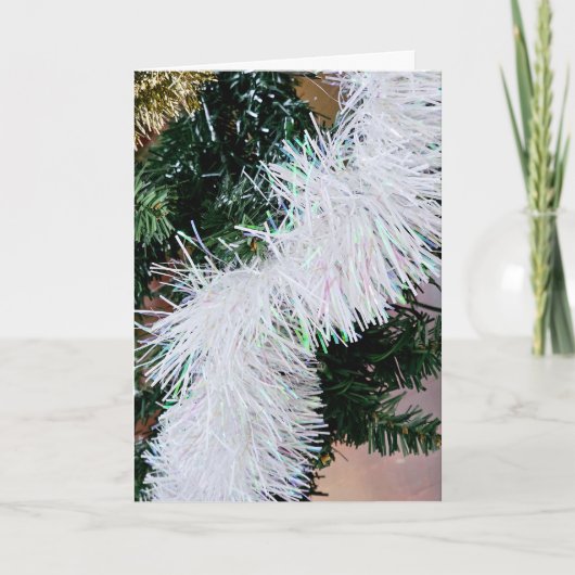 Carte de Noël avec guirlande (Devant)