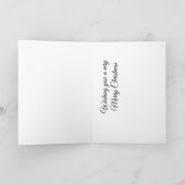 Carte de Noël avec guirlande (Intérieur)