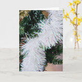 Carte de Noël avec guirlande (Fleur jaune)