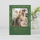 Carte de Noël avec guirlande de houx (Debout devant)