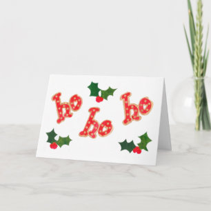 Carte de Noël avec Holly