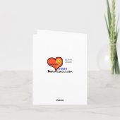 Carte de Noël avec icône dorée d'opérateur radio a (Dos)