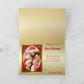 Carte de Noël avec insertion de photos familiales (Intérieur)
