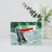 Carte de Noël avec le Père Noël (Debout devant)