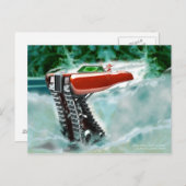 Carte de Noël avec le Père Noël (Devant / Derrière)