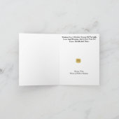 Carte de Noël avec le Silhouette d'un Policier et (Intérieur)