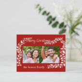 Carte de Noël avec lettrage manuel (Debout devant)