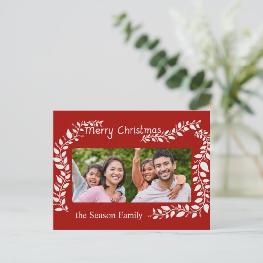 Carte de Noël avec lettrage manuel (Debout devant)