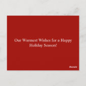 Carte de Noël avec lettrage manuel (Dos)