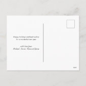 Carte de Noël avec logo sur tableau noir Joyeux No (Dos)