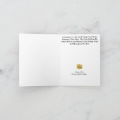 Carte de Noël avec l'ombre d'un policier et d'un a (Intérieur)