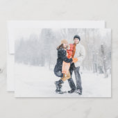 Carte de Noël avec machine à écrire rétro minimali (Dos)