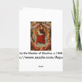 Carte de Noël avec Madonna & Child - Personnalisab (Dos)