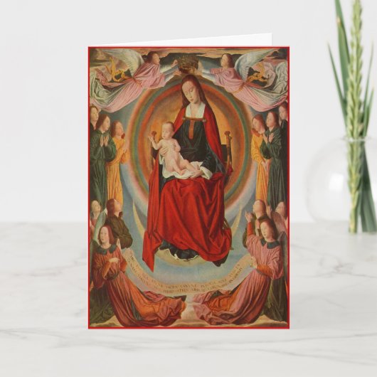 Carte de Noël avec Madonna & Child - Personnalisab (Devant)