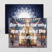 Carte de Noël avec mon amour (Devant / Derrière)