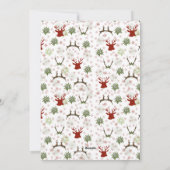 Carte de Noël avec motif de cerf (Dos)